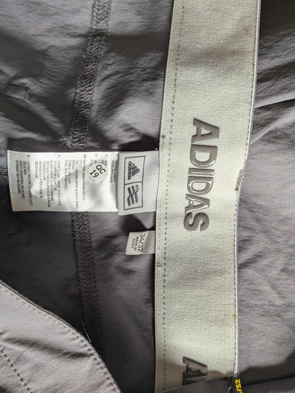 Adidas Ultimate365 Five Pocket Golf Pants Men 34 X 32 Grey Taper 062026 - Picture 8 of 8